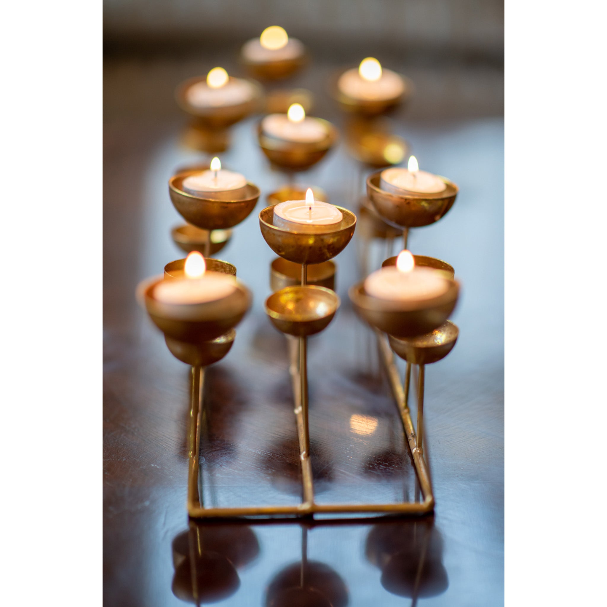 Gold Tealight Candle Holder